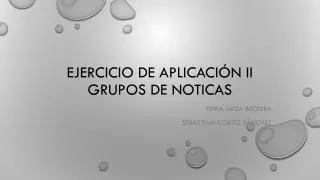 ejercicio de aplicaci n ii grupos de noticas
