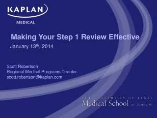 Making Your Step 1 Review Effective
