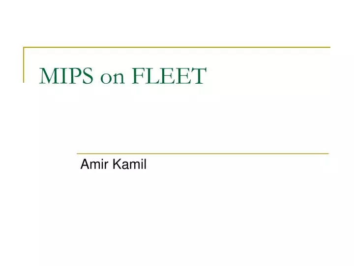 mips on fleet