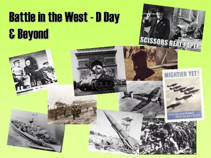 battle in the west d day beyond