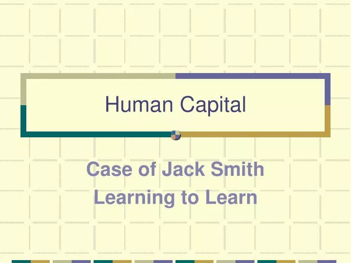 human capital