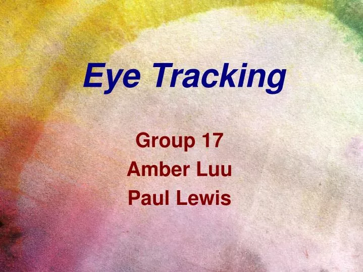 eye tracking