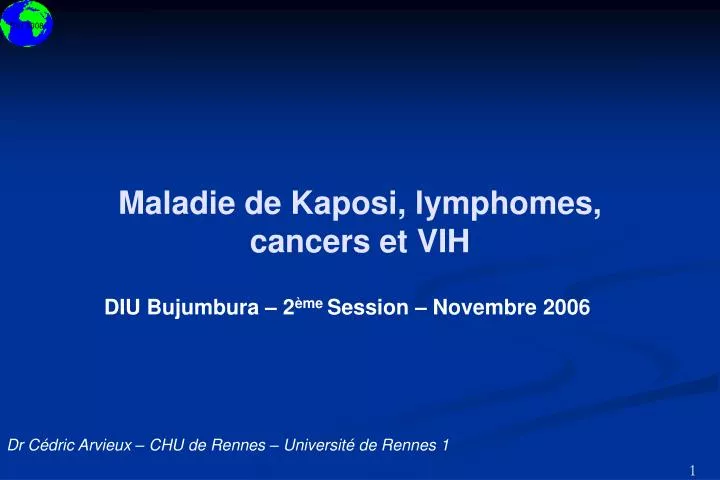 maladie de kaposi lymphomes cancers et vih