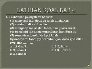 latihan soal bab 4