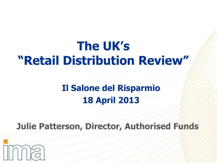 the uk s retail distribution review