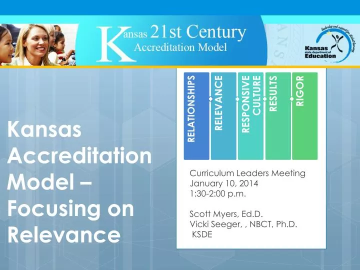 kansas accreditation model focusing on relevance