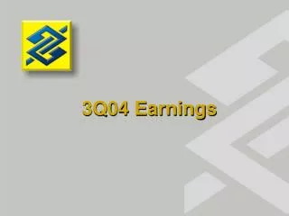 3Q04 Earnings