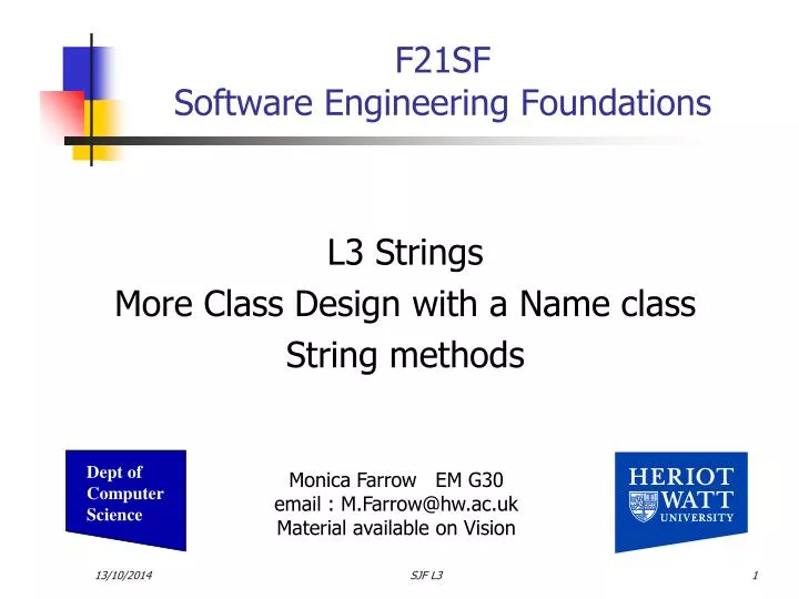 l3 strings more class design with a name class string methods
