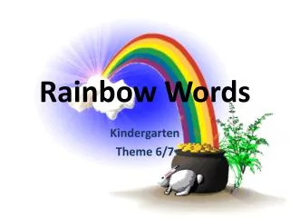 Rainbow Words