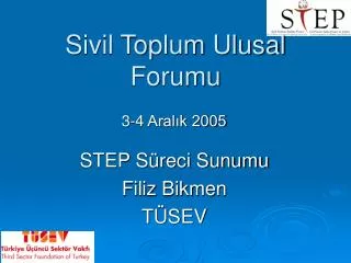 s ivil toplum ulusal forumu