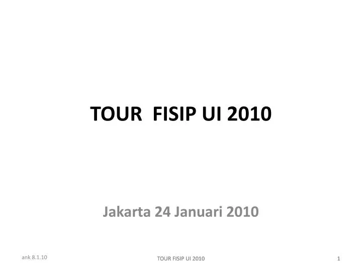 tour fisip ui 2010