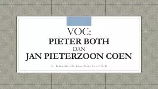 voc pieter both dan jan pieterzoon coen