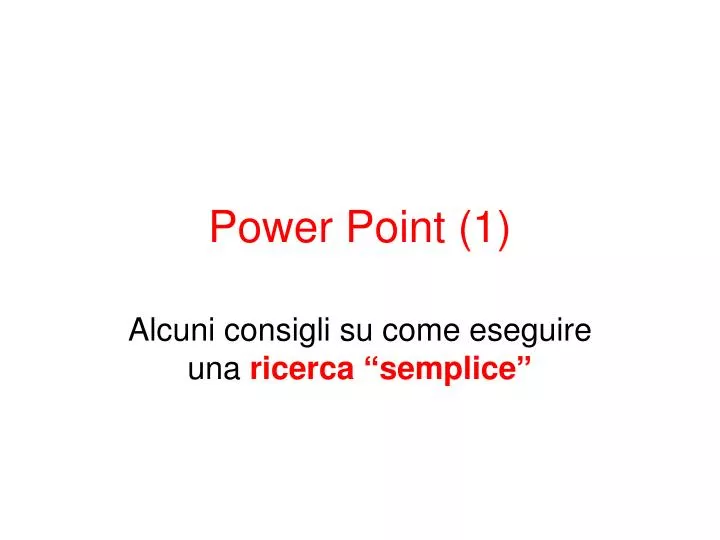 power point 1