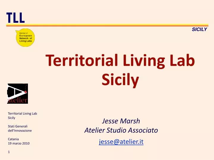 territorial living lab sicily