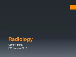 Radiology