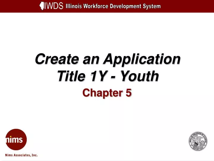 create an application title 1y youth