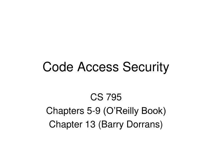 code access security