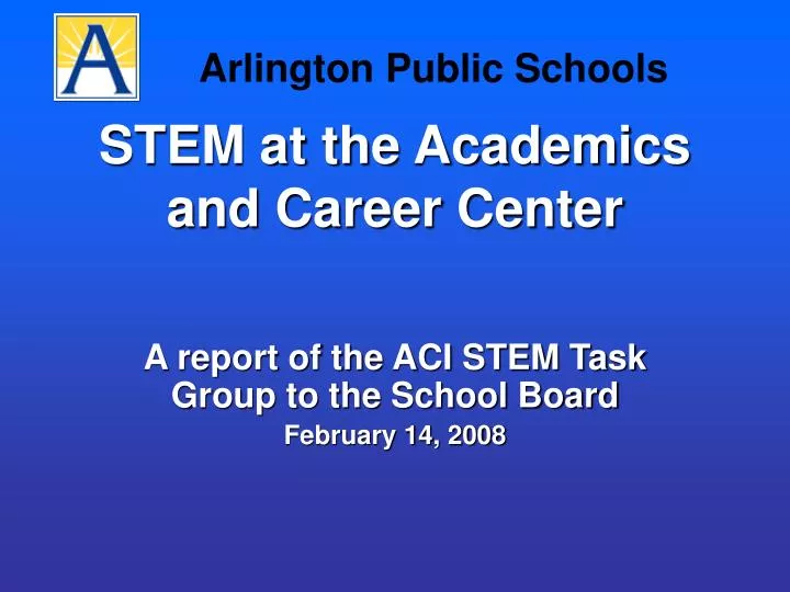 stem at the academics and career center