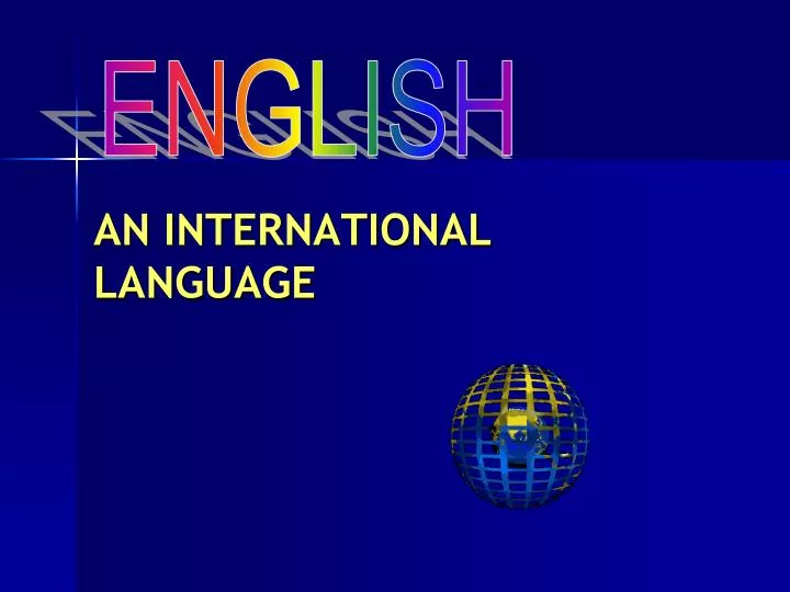 an international language