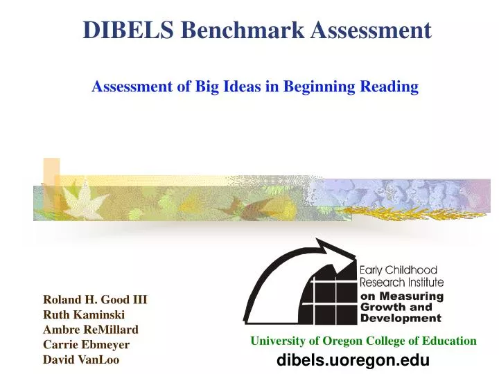 dibels benchmark assessment