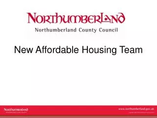 New Affordable Housing Team