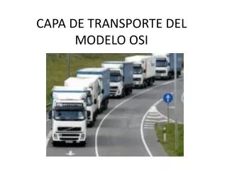 capa de transporte del modelo osi