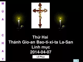 th hai th nh gio an bao ti xi ta la san linh m c 2014 04 07