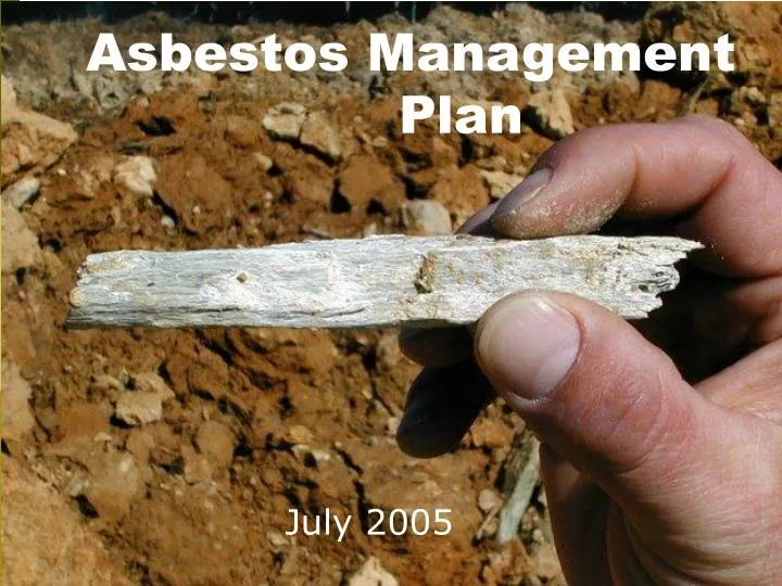 asbestos management plan