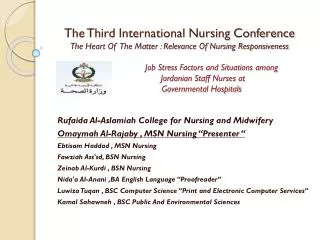 Rufaida Al- Aslamiah College for Nursing and Midwifery