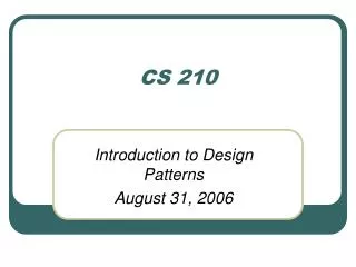 CS 210