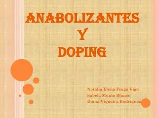 anabolizantes y doping