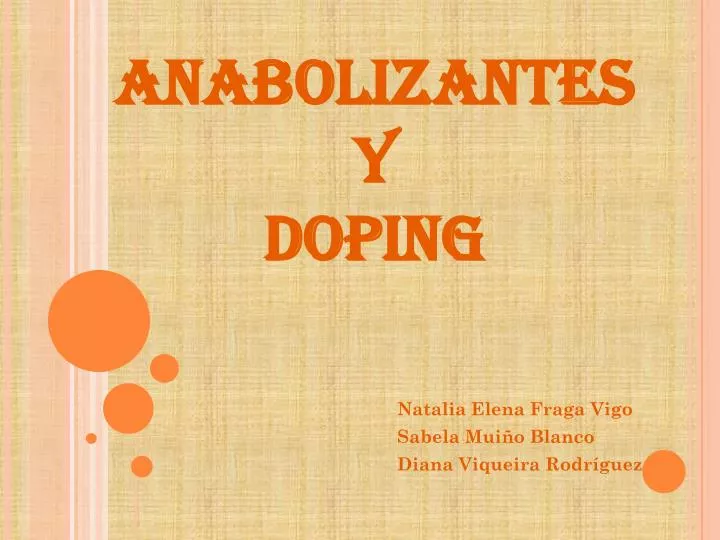 anabolizantes y doping