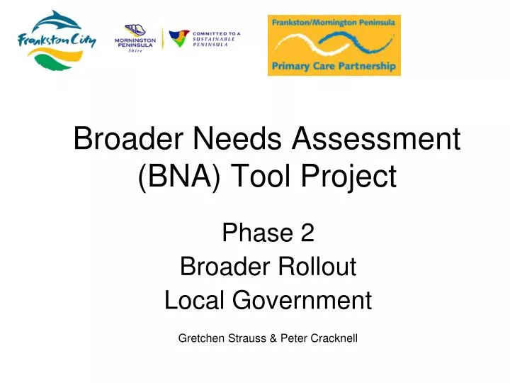 broader needs assessment bna tool project