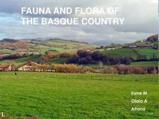 FAUNA AND FLORA OF THE BASQUE COUNTRY