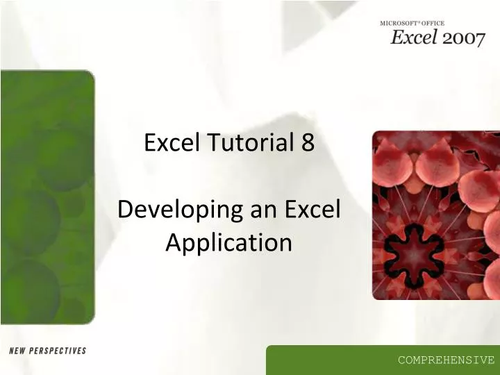 excel tutorial 8 developing an excel application
