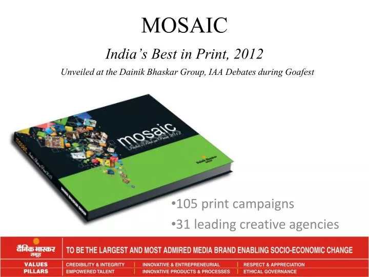 mosaic india s best in print 2012