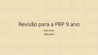 revis o para a prp 9 ano