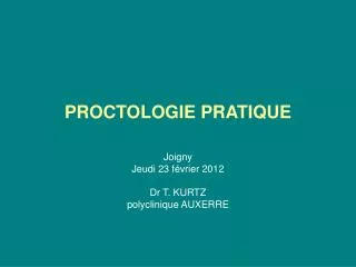 proctologie pratique