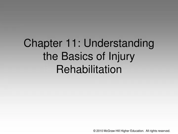 chapter 11 understanding the basics of injury rehabilitation