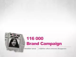 116 000 Brand Campaign