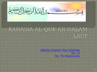 rahasia al qur an dalam laut