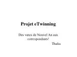 Projet eTwinning - slide 1