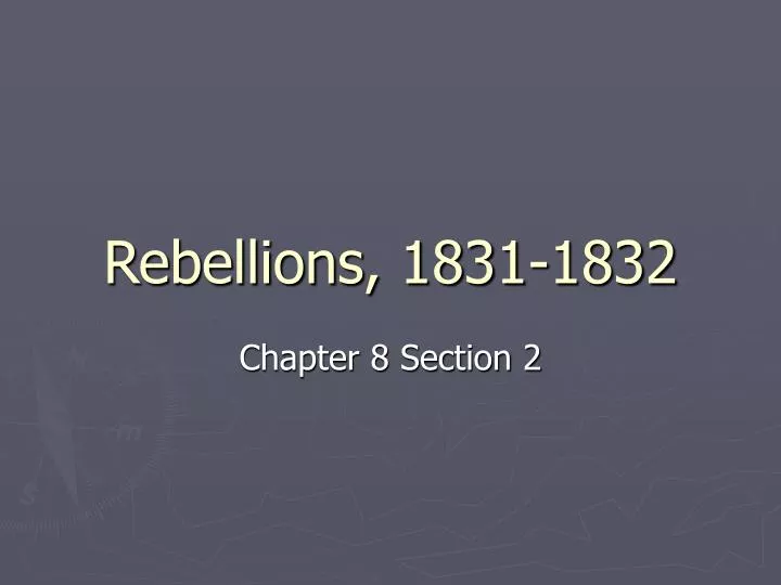 rebellions 1831 1832