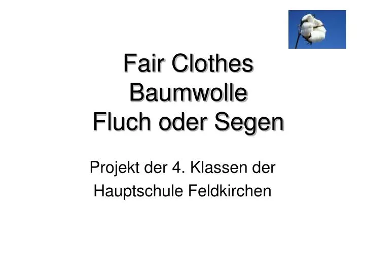 fair clothes baumwolle fluch oder segen
