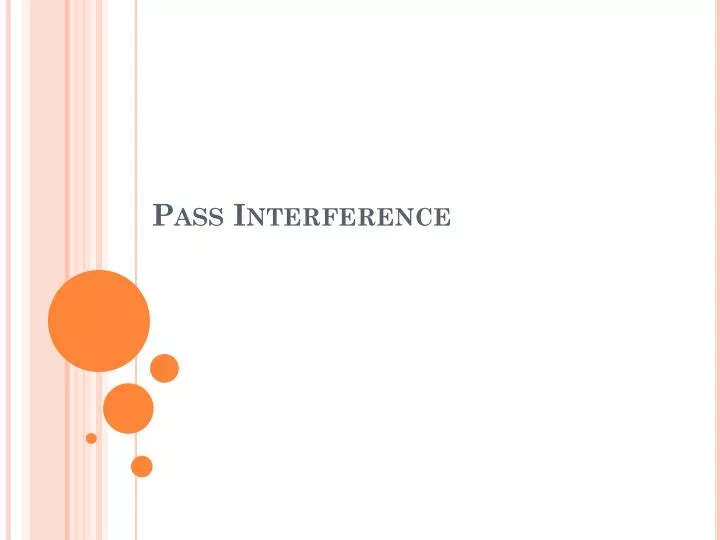 pass interference