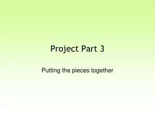Project Part 3