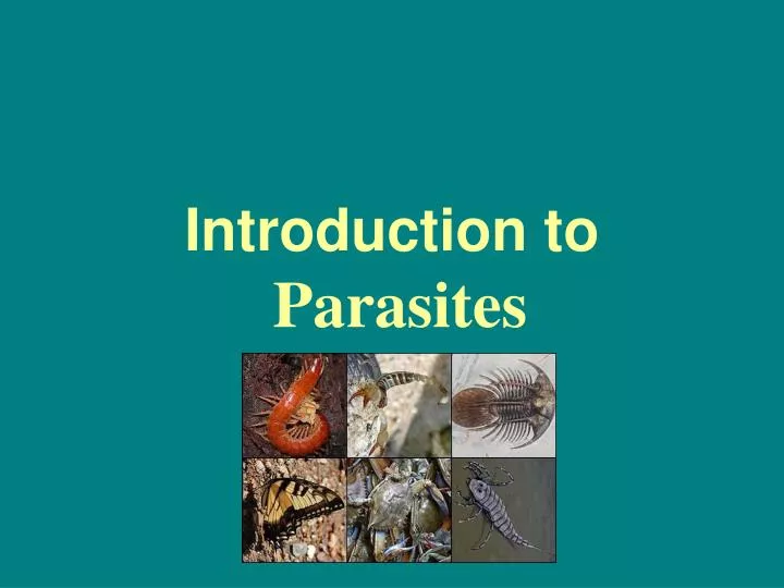 introduction to parasites