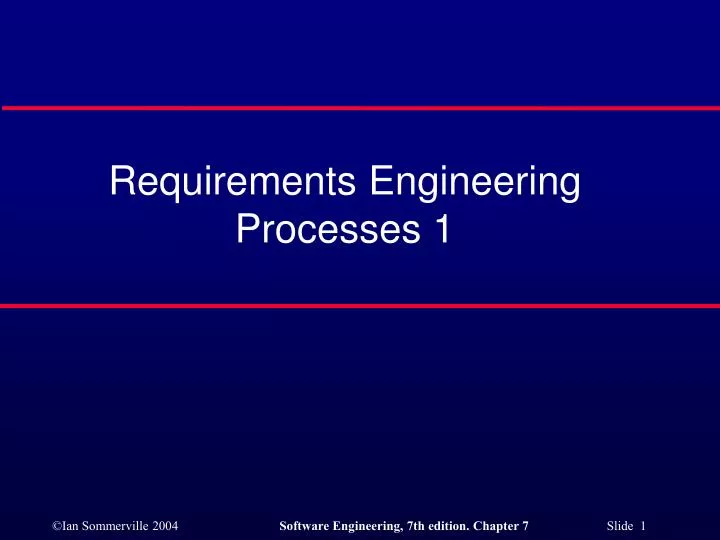 requirements engineering processes 1