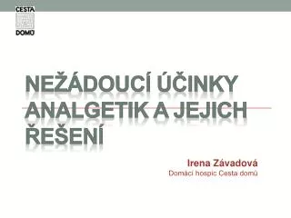 ne douc inky analgetik a jejich e en