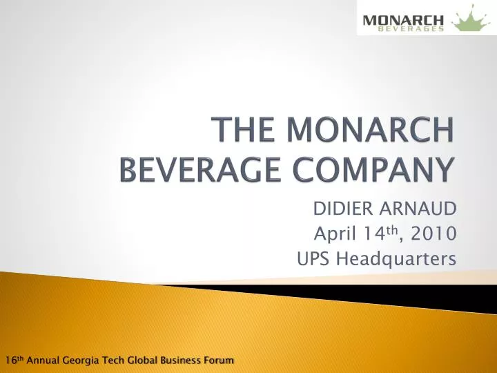 the monarch beverage company